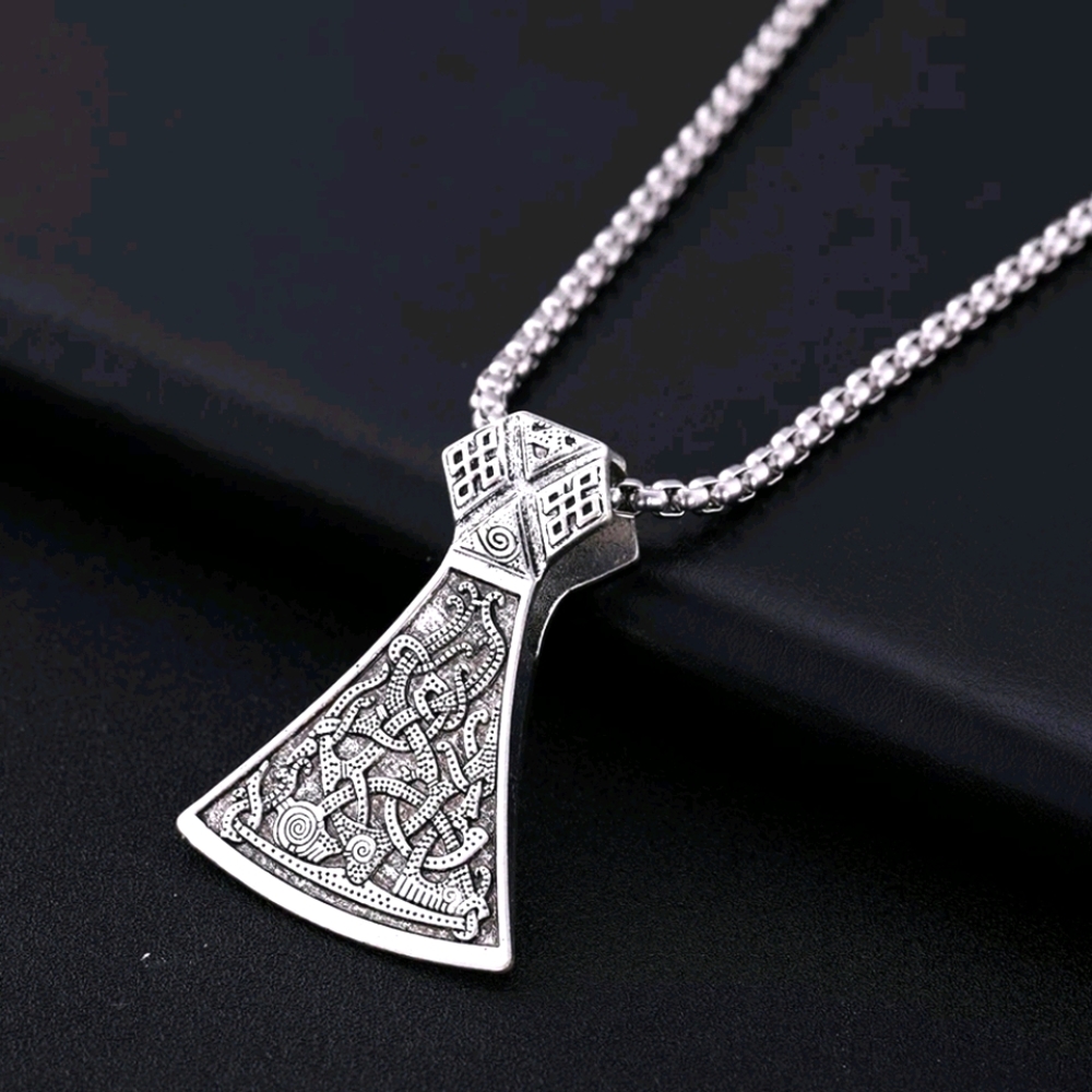 Dawapara Wicca Viking Men Chopper Jewelry Amulet H